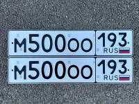 Фото автомобильного номера М500ОО 193