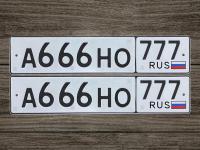 Фото автомобильного номера А666НО 777