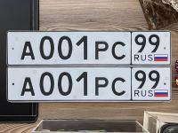 Фото автомобильного номера А001РС 99