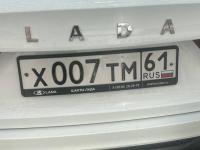 Фото автомобильного номера Х007ТМ 61
