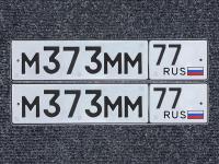 Фото автомобильного номера М373ММ 77