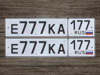 Фото автомобильного номера Е777КА 177