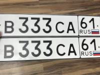 Фото автомобильного номера В333СА 61