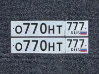 Фото автомобильного номера О770НТ 777