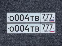 Фото автомобильного номера О004ТВ 777