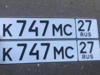 Фото автомобильного номера К747МС 27