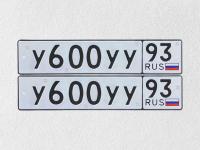 Фото автомобильного номера У600УУ 93