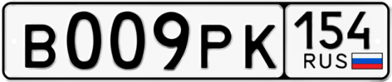Купить гос номер В009РК 154