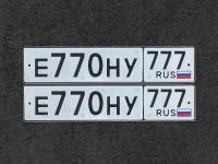 Фото автомобильного номера Е770НУ 777