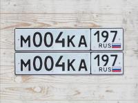 Фото автомобильного номера М004КА 197