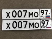 Фото автомобильного номера Х007МО 97